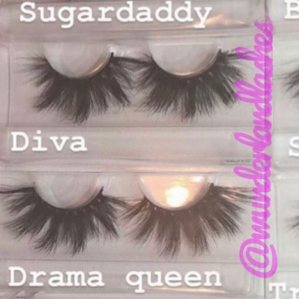 10$ lashes 25 mm real fur mink